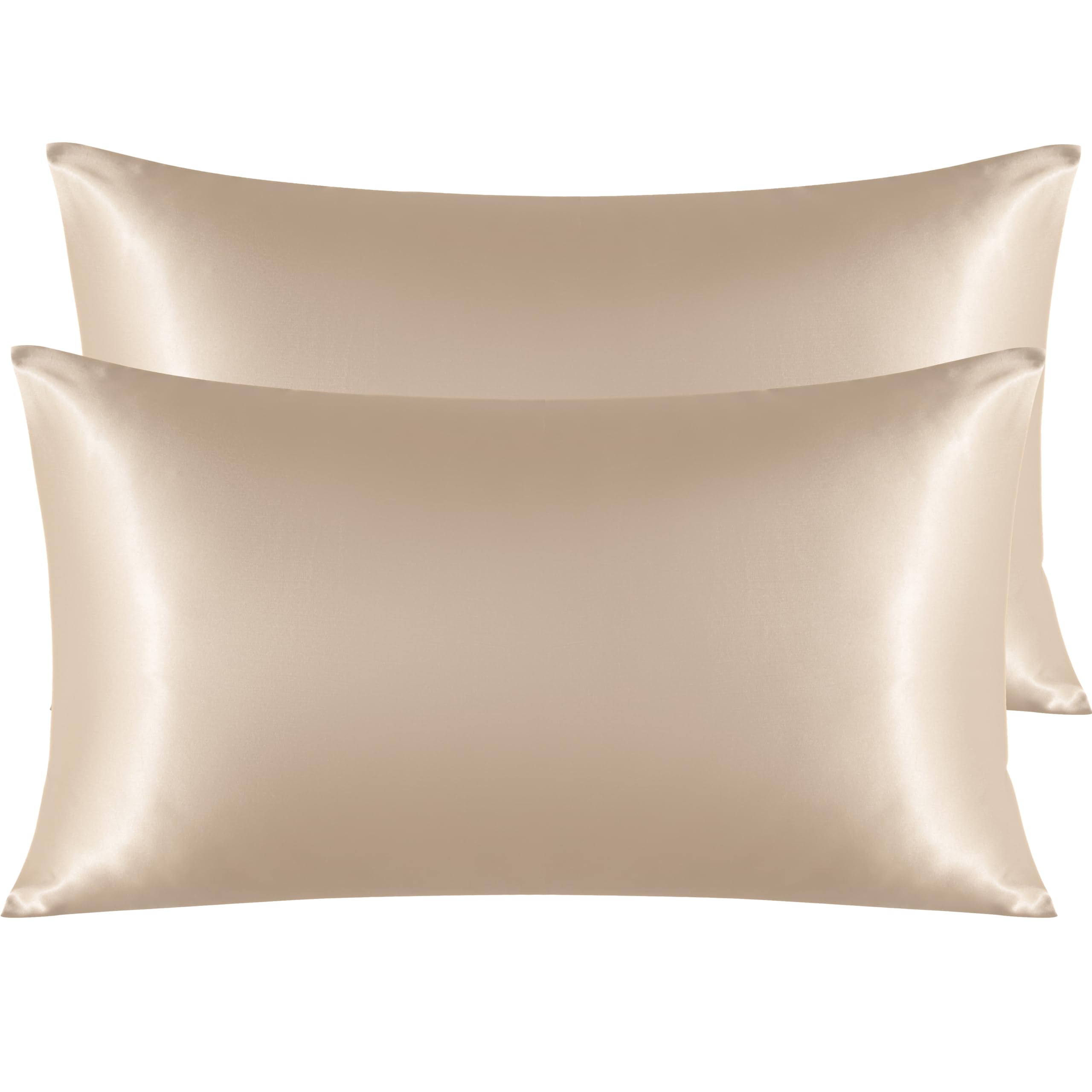 Ntbay 2 Pack Satin King Pillowcases For Hair And Skin, Luxurious And Silky Pillow Cases With Envelope Closure, 20X36 Inches, Taupe
