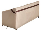 Patioasis Patio Loveseat Covers Outdoor Furniture Waterproof Garden Deep Sofa Cover 62Inch X 38Inch X 35Inch (L X W X H) Lawn 2-Seater Sofa Covers With Air Vent Beige & Brown