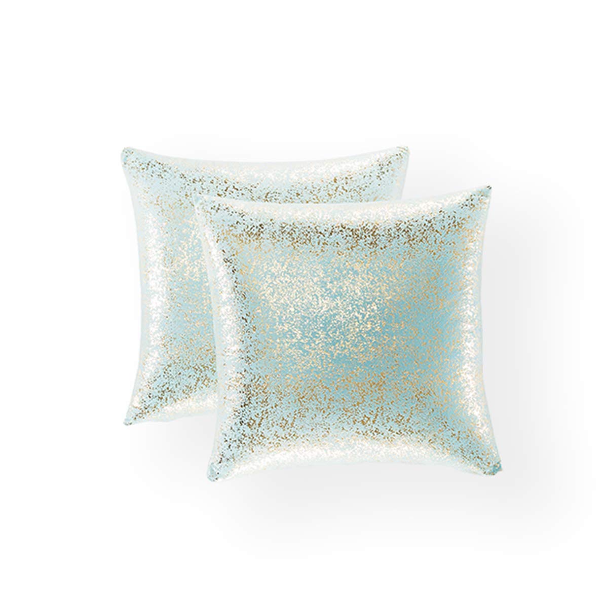 Xinrjojo Pack Of 2, Gold Pillow Cover, Shiny Cushion Covers, Decorative Soft Square Throw Pillow Covers, Pillow Cases For Sofa B