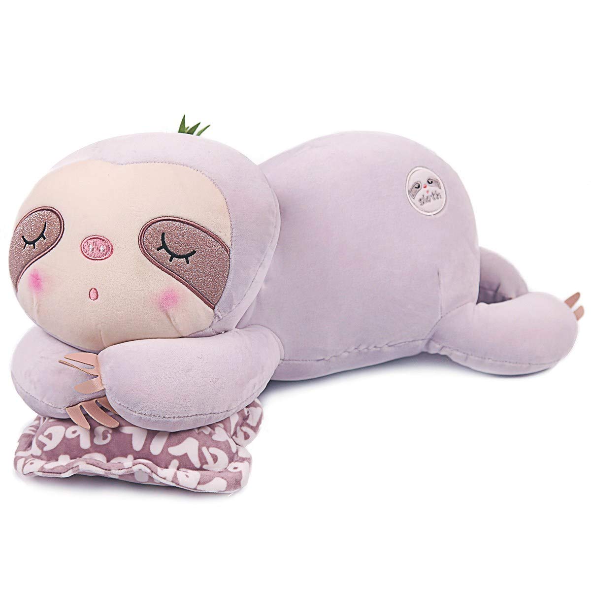 Arelux 22In Stuffed Sloth Plush Animal Pillow,Soft Koala Plushie Hugging Pillow Doll Toy Accompany Plush For Friends Family Birt