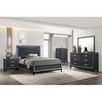 Acme Haiden Rectangular Wood Frame Dresser Mirror In Weathered Black