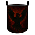 Dark Phoenix Laundry Basket Hamper for Boys Girls Kids Adults, Foldable Waterproof Oxford Clothes Storage Bin, Gothic Black Phoe