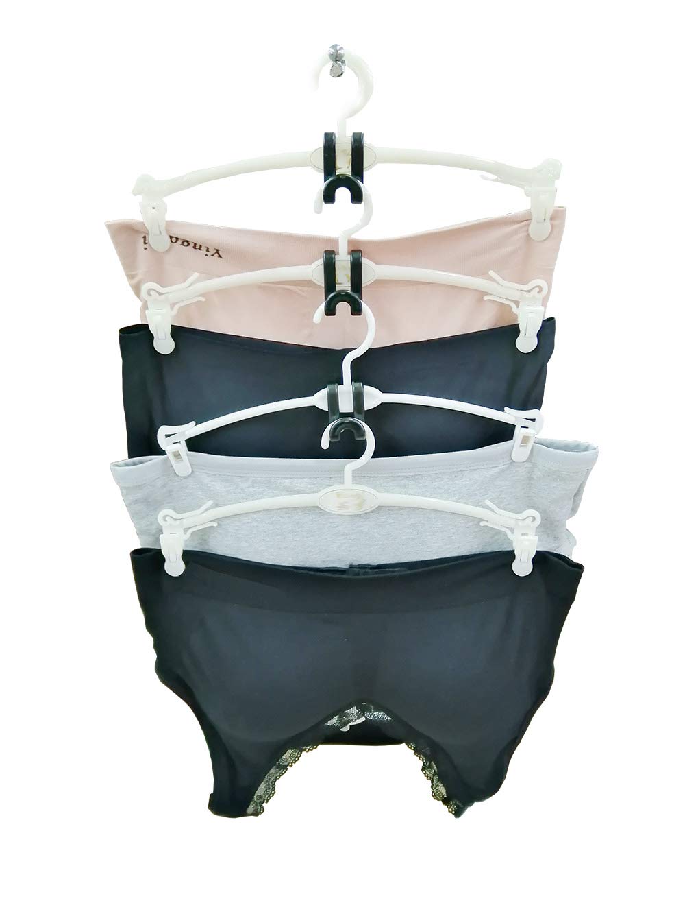 Kclongvs 60 Pcs Clothes Hanger Connector Hooks, For Velvet Huggable Hangers, Wooden Hangers, Heavy Duty Space Saving For Closet