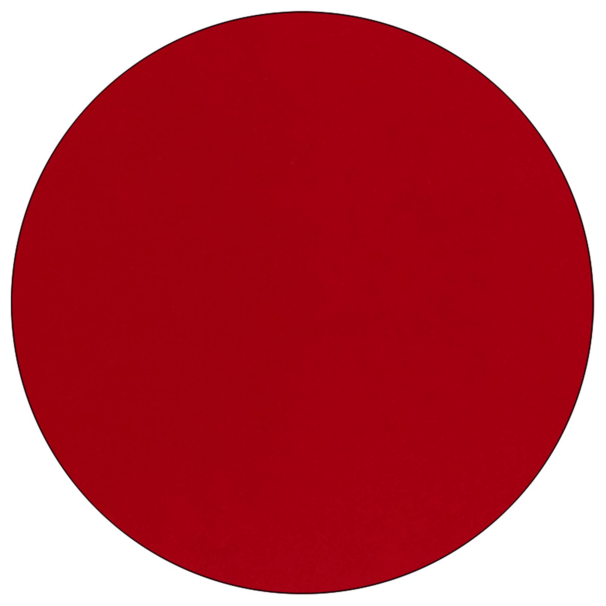 Flash Furniture Wren 60'' Round Red Thermal Laminate Activity Table - Height Adjustable Short Legs