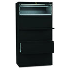 Hon 5-Drawer Lateral File W/Lock-5-Drawer Lateral File W/Lock, 36"X19-1/4"X67", Black