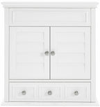 Crosley Furniture Lydia Wall Mounted Bathroom Storage Medicine Cabinet With A Drawer And Shelves, White