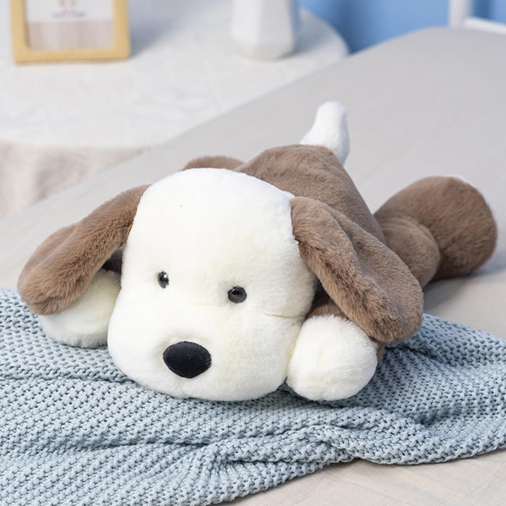 Miaohaha Plush Puppy Dog Stuffed Animal Dog Kids Plush Toy Pillow Hugging Pillow Plush Toy(Brown,70Cm/27.5In)