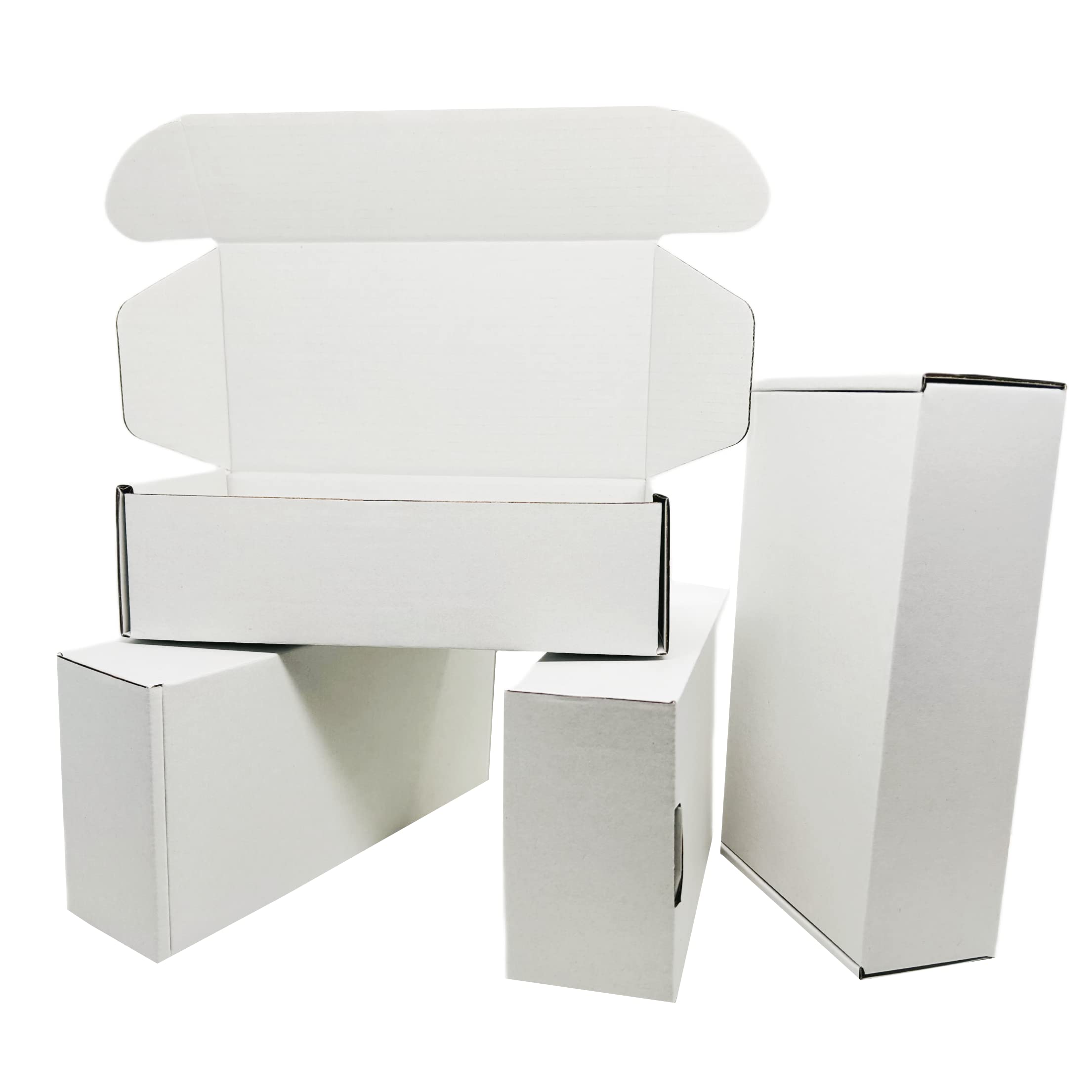 Small White Box 5 X 3 X 1 Inch 50 Pack Recyclable Corrugated Gift Mailers Storage Business Packaging Shipping Boxes
