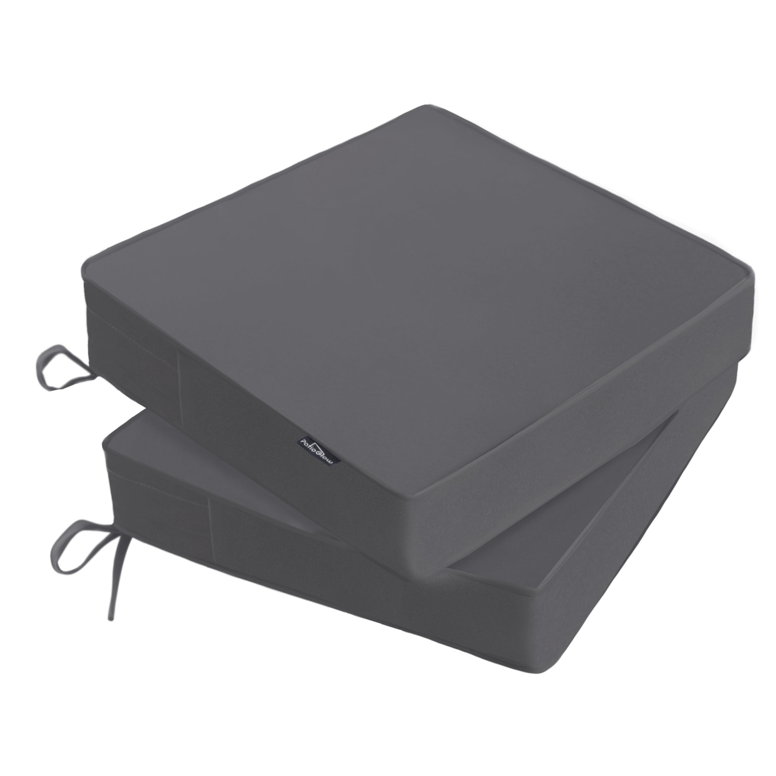 Patioglow Outdoor Chair Cushions 24 X 24 X 4 Inch, Waterproof & Fade Resistant Patio Seat Cushion For Furniture With Handle And