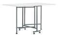 Sew Ready Studio Designs Mobile Folding cutting (36H) in SilverWhite craft Table, Large
