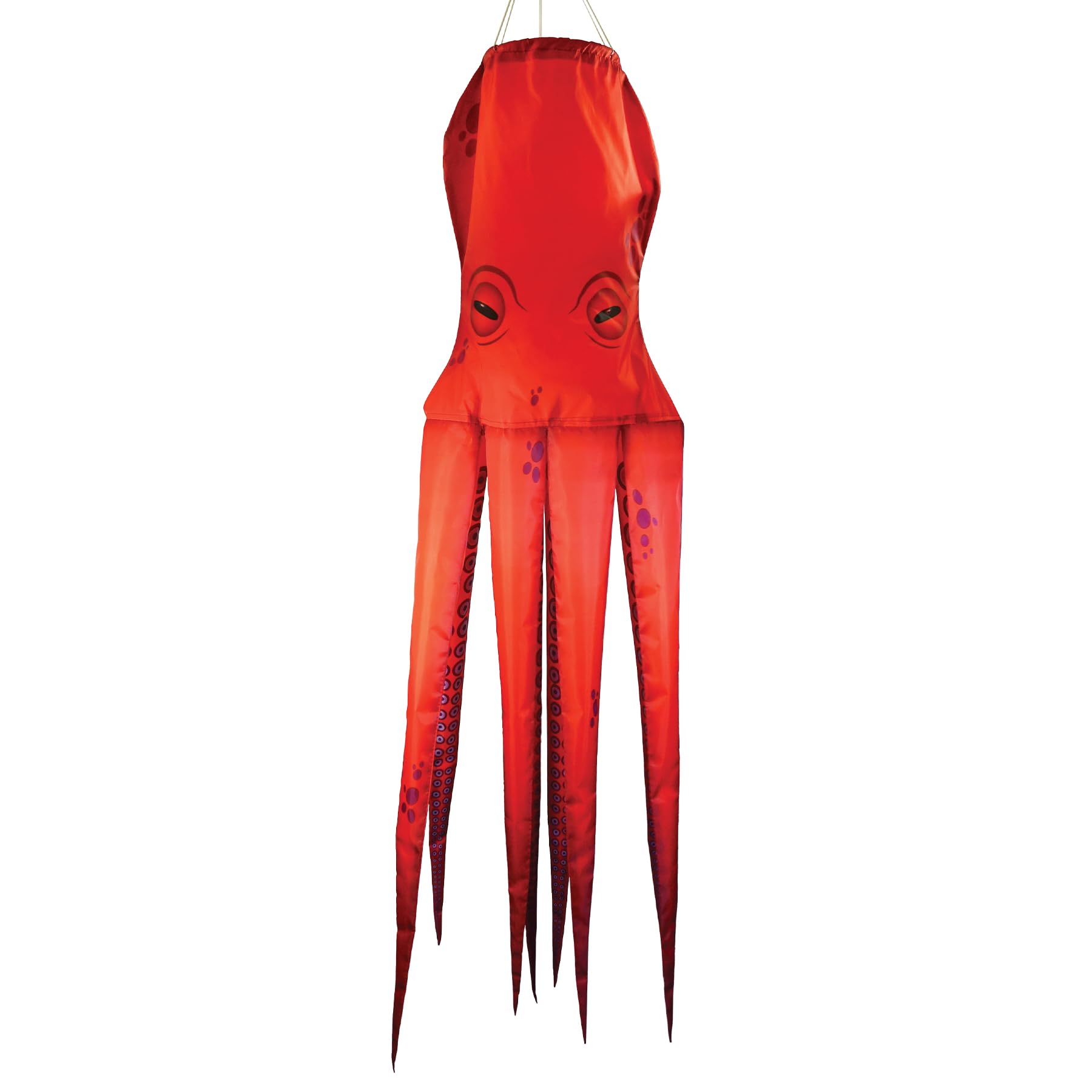 In The Breeze 5206 - 40-Inch Octopus 3D Windsock - Realistic Sea Life Windsock For Homes, Gardens, Classrooms With Free-Flowing