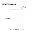 Egofine 5X7 Heat-Strengthened Glass Replacement 2 Pack, For 5 By 7 Photo Frame, Semi-Tempered Glass Cover Sheet