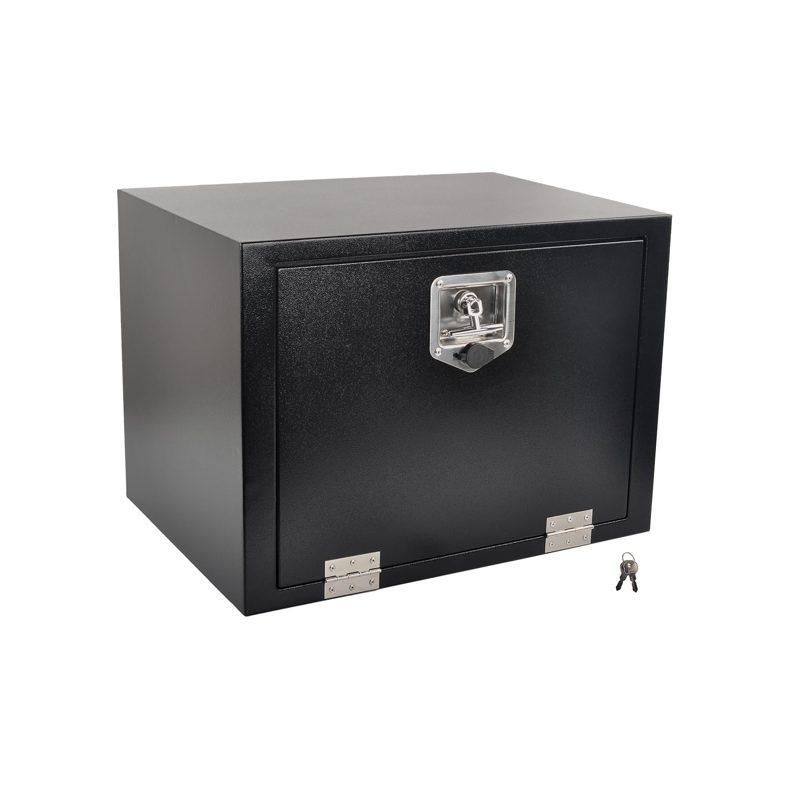 Fgjqefg 24 Inch Black Steel Tool Box Truck Car Outdoor Trailer Pickup Underbody Toolbox,Rv Storage Organizer,Underbody Truck Too