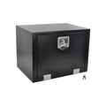 Fgjqefg 24 Inch Black Steel Tool Box Truck Car Outdoor Trailer Pickup Underbody Toolbox,Rv Storage Organizer,Underbody Truck Too