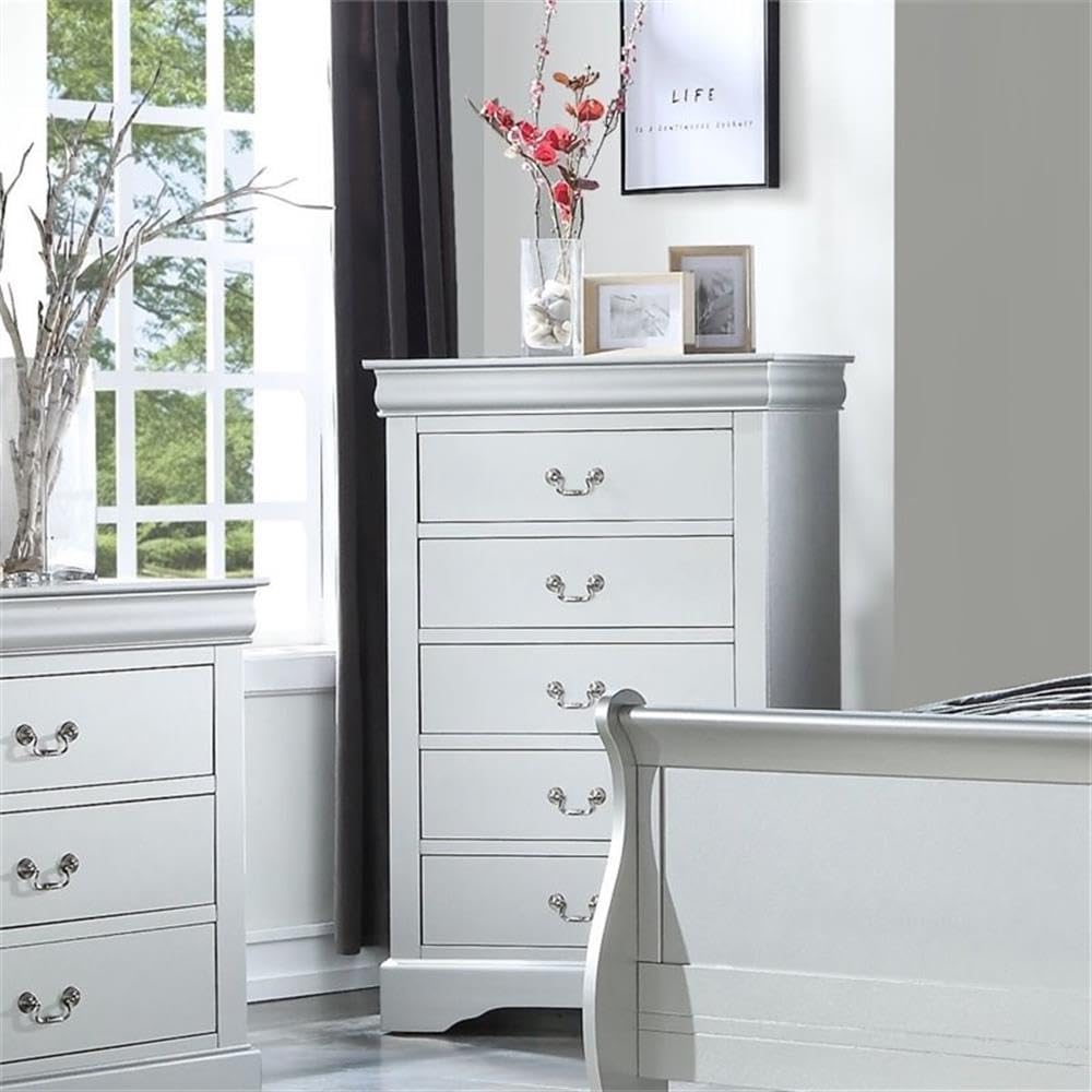 Acme Louis Philippe Chest in Platinum