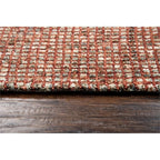 Rizzy Home Alora Decor Storm 5' X 8' Tweed Red/Beige Hand-Tufted Area Rug
