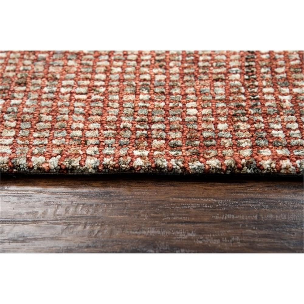 Rizzy Home Alora Decor Storm 5' X 8' Tweed Red/Beige Hand-Tufted Area Rug