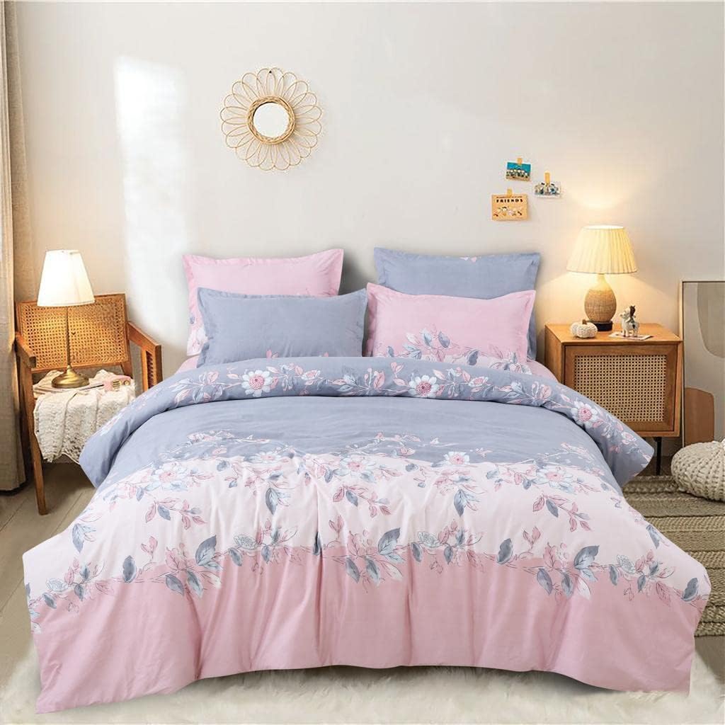 Decomizer 300 Tc Super Soft Glace Cotton King Size Ac Comforter Ii Blanket Ii Duvet For Double Bed With 1 Flat Bedsheet And 2 Pi