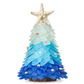 WeDoSoy Sea Glass Christmas Tree - Handcrafted Mini Christmas Tree, Table Centerpiece - Ideal for Christmas, New Year, Home Deco