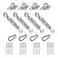 Shade Sail Hardware Kit, 304 Stainless Steel Anti-Rust Fixing Hardware For Square And Triangle Shade Sails (12-Piece Set + 16 Sc