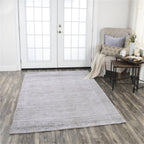 Rizzy Home Alora Decor Demure 5' X 8' Solid Gray/Gray Hand-Loomed Area Rug