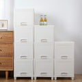 Istar Plastic Chest Of Drawers Foldable Stackable Storage Organizer For Clothes Collapsible Storage Bins Closet Organisers(White