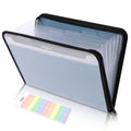 Skydue Accordion File Organizer, 7 Pocket Expanding File Folder With Front Pocket, Letter Size, Important Document Organizer Wit