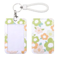Shiningeyes Id Card Badge Holder Key Chain With Metal Keyring, Plastic Slide Open With Id Window For Women Men Girls Students,Fl