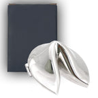 Natico Originals Non-Tarnishing Silver Fortune Cookie Paperweight, Desktop Gift, Resturant Decor (60-2700)