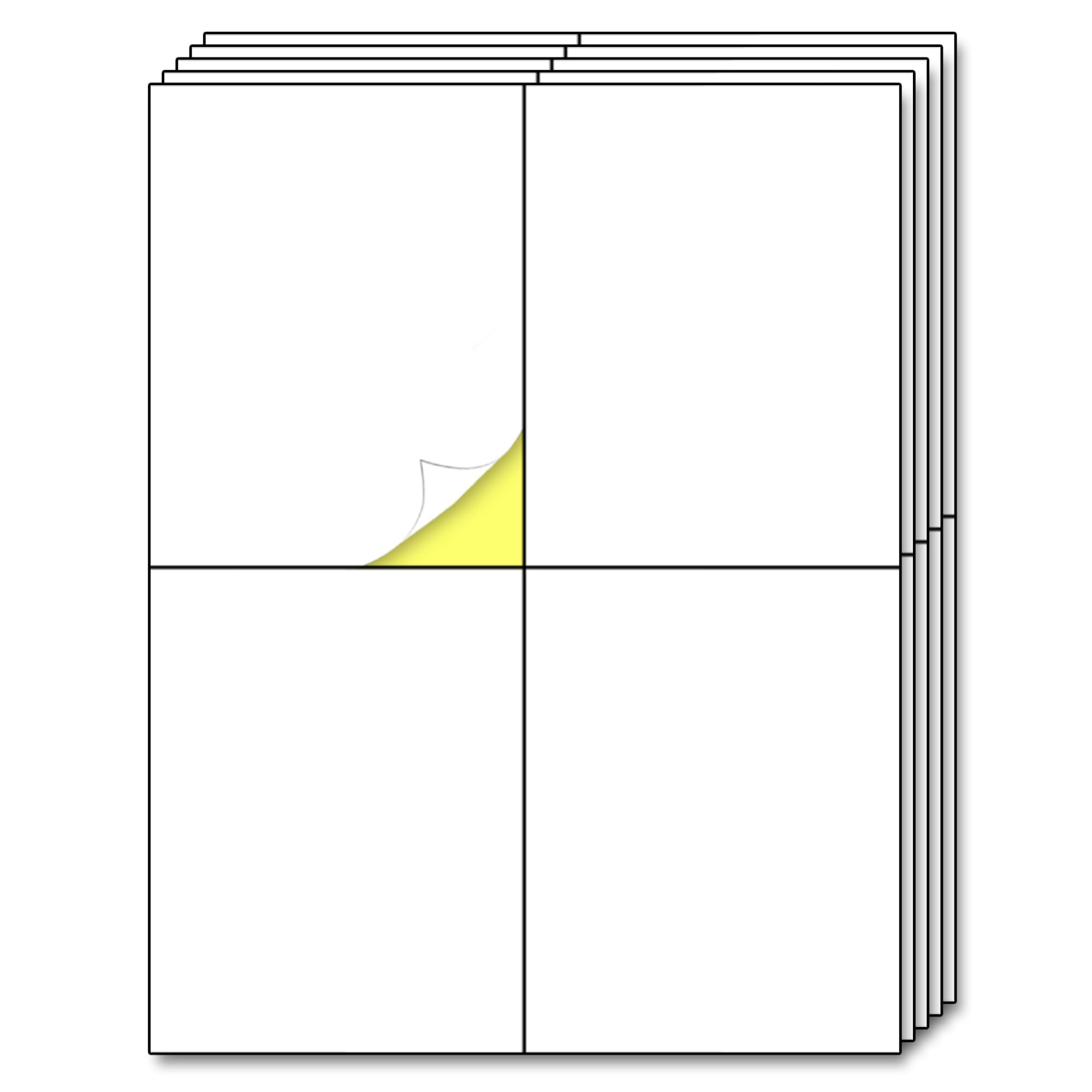 200 Sheets - Large Shipping Address Labels, Mailing Label Stickers For Packages, Storage Bins - 4 Per Sheet, 800 Pieces