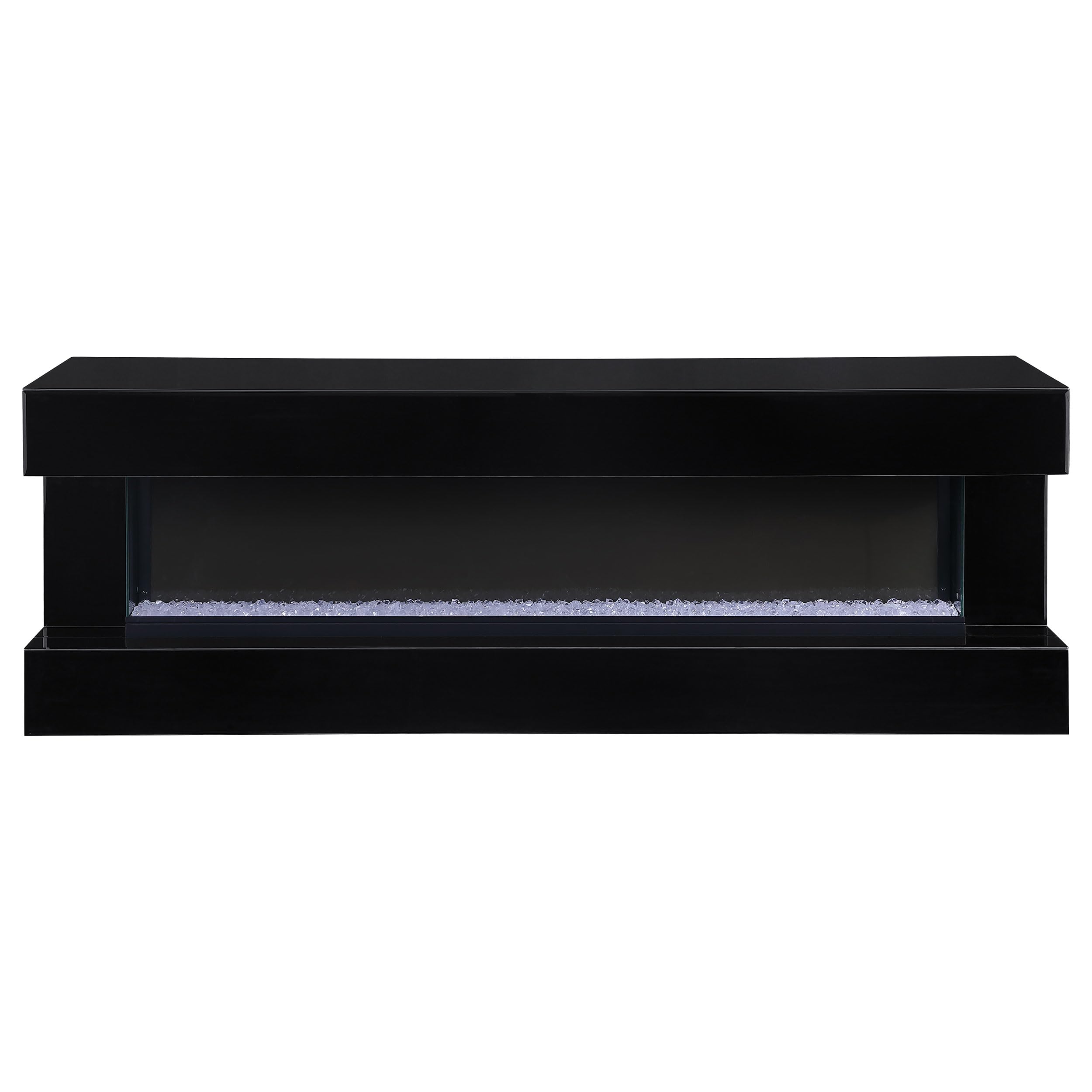 Coaster Home Furnishings Vallerie 71&quot; TV Stand with Visual Flame Box Black