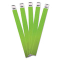 Wholesale Case Of 15 - Advantus Tyvek Wrist Bands-Tyvek Wrist Bands, 5'X10', Green