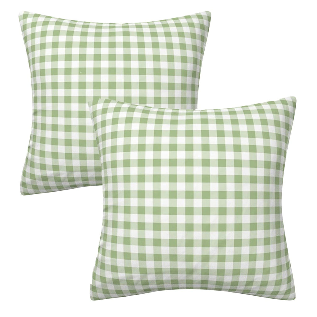 Ahahm Green And White Buffalo Check Plaid Throw Pillow Cover Farmhouse Decorative Throw Pillow Case Indoor Outdoor Cushion Cover