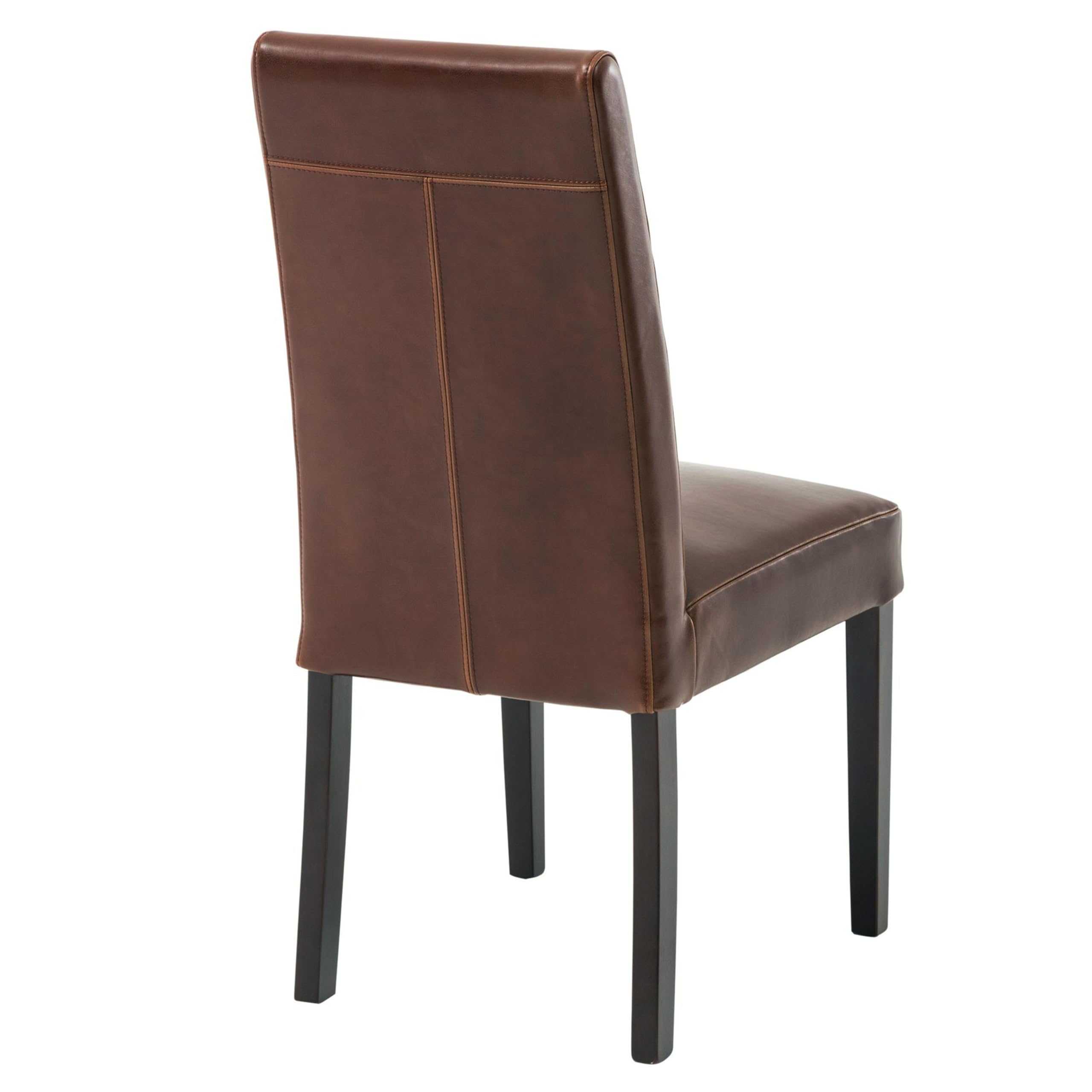 New Pacific Direct Hartford Bicast Leather, Set Of 2 Dining Chairs, Cognac