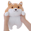 Shiba Inu Dog Plush Pillow, Cute Corgi Akita Stuffed Animals Doll Toy Gifts For Valentine'S Gift, Christmas,Sofa Chair, Brown Ro