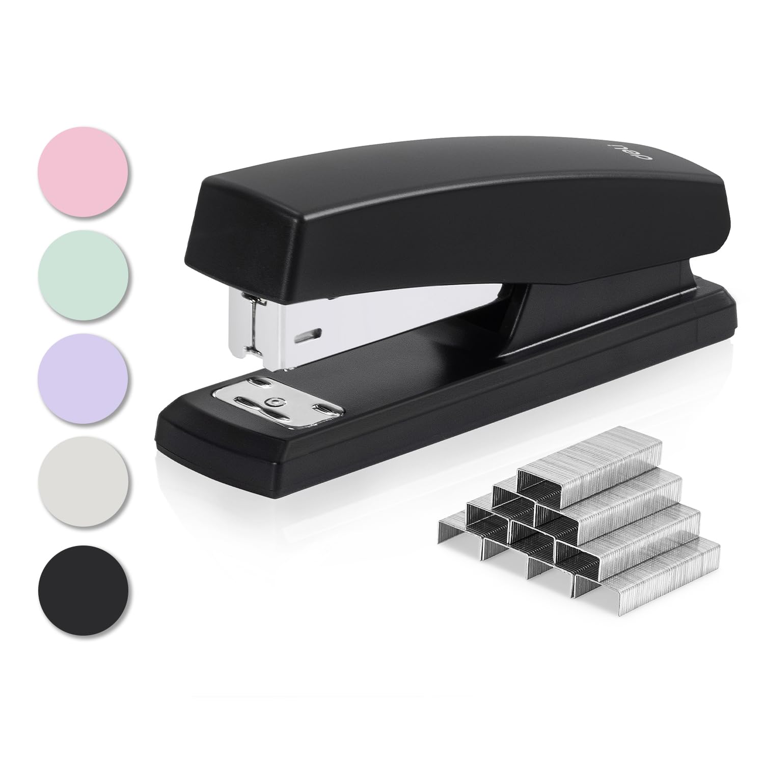 Deli Stapler, Desktop Staplers With 640 Staples, Office Stapler, 25 Sheet Capacity, Black