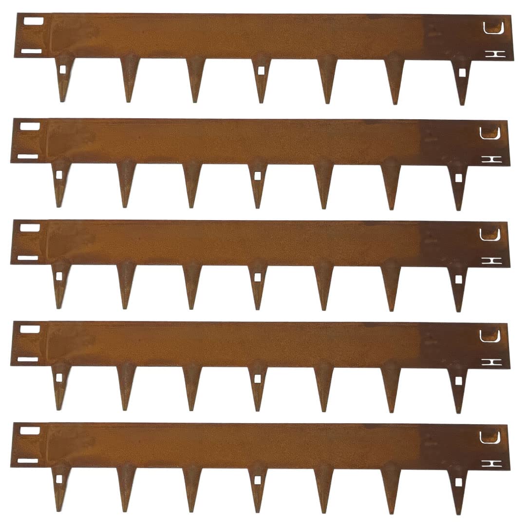 Core Edge Lawn Edging | Flexible Decorative Steel Garden Lawn Edging With 4' Face Height | 5X 3.28', 16.25 Linear Feet (Corten,