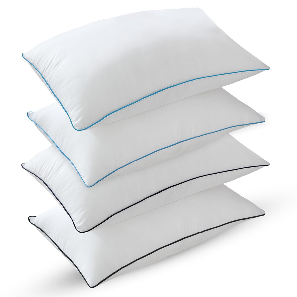 Flanhorest Bed Pillows For Sleeping - Pillows Standard Size Set Of 4 Cooling Luxury Hotel Quality Pillow With Premium Plush Soft