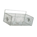 Merishopp Hanging Kitchen Basket Iron Wire Storage Basket For Garage Kitchen Dormitory White