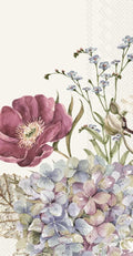 IHR Ideal Home Range - Paper Napkins BELLES FLEURS cream 16-Count 3-Ply Guest Towel 8.5 x 4.5 inches