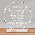 Maitys Thank You Gift Employee Inspirational Acrylic Sign Prizes Valentine Appreciation Gift Employee of The Month Favor Medical