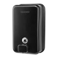 VANNSOO Wall Mounted Hand Soap Dispenser Bathroom, 1200ml 40oz Commercial Stainless Steel Black Liquid Soap Dispenser Wall Mount