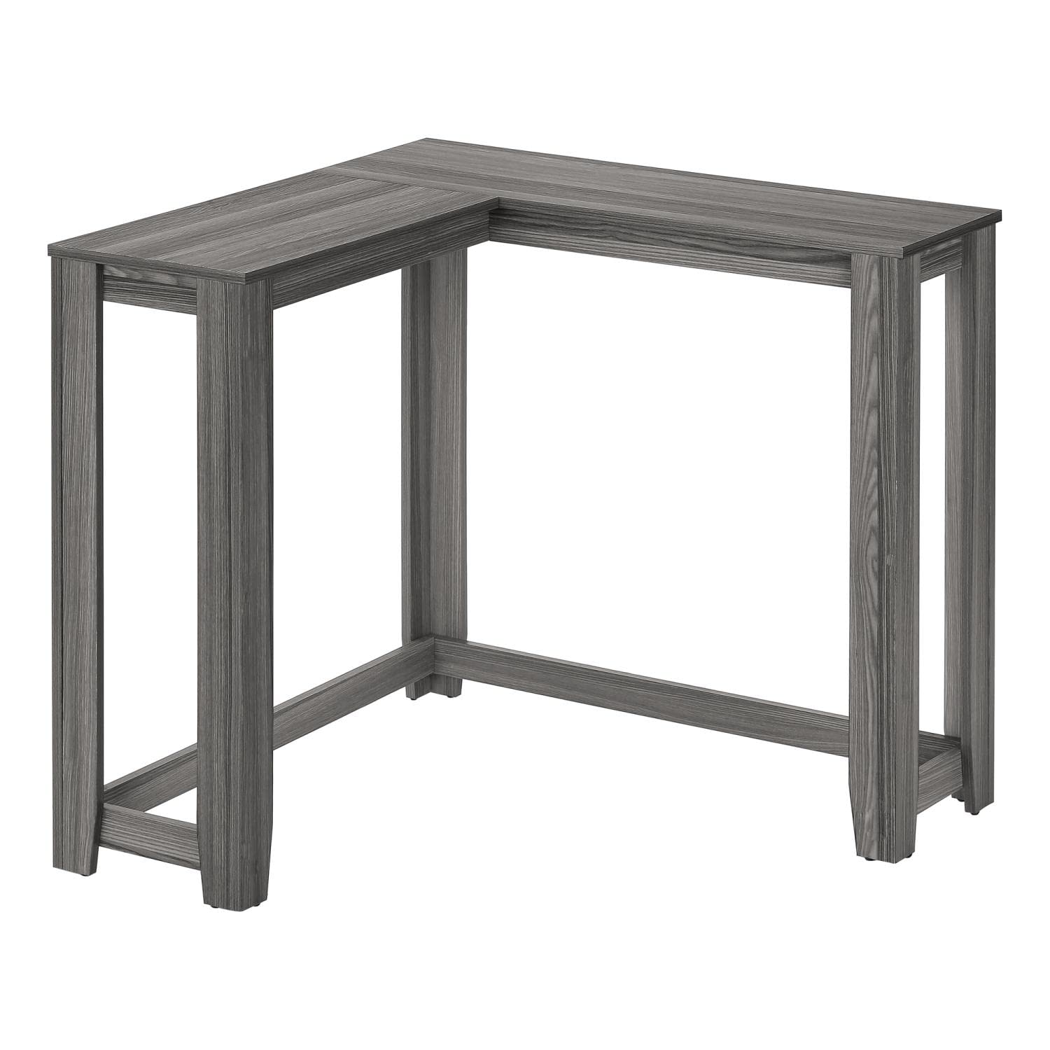 Monarch Specialties 3658 Accent Table, Console, Entryway, Narrow, Corner, Living Room, Bedroom, Laminate, Grey, Contemporary, Modern Table-36, 35.5&Quot; L X 35.5&Quot; W X 32&Quot; H