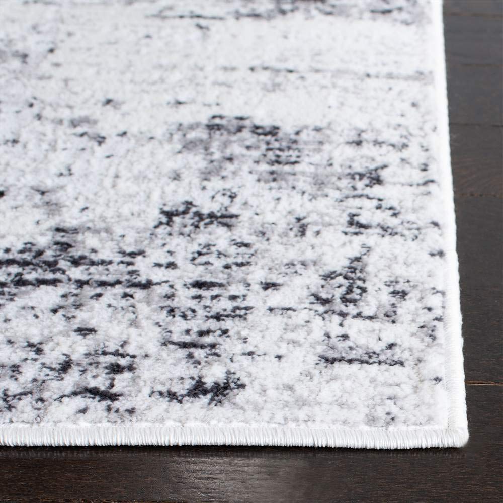 Safavieh Amelia Collection Area Rug - 8' X 10', Ivory & Grey, Modern Abstract Design, Non-Shedding & Easy Care, Ideal For High T