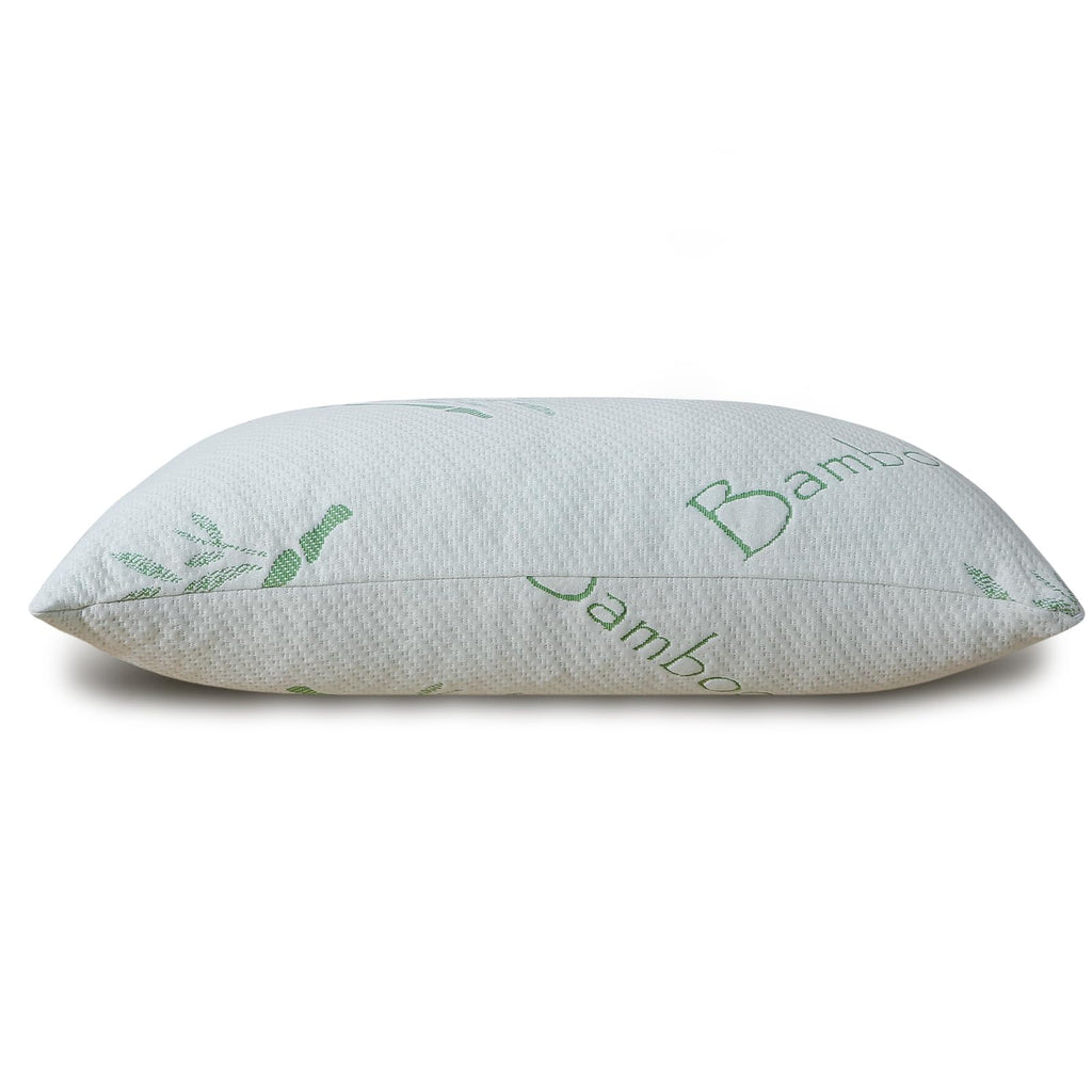 Shredded Memory Foam Pillows Set Of 1, Cooling Zippered Breathable Memory Foam Bed Pillow For Sleeping 1 Pack, Queen Size Firm P