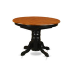 East West Furniture AVPL7-BCH-W 7 Piece Dining Room Furniture Set Consist of an Oval Kitchen Table with Butterfly Leaf and 6 Dining Chairs, 42x60 Inch, Black & Cherry