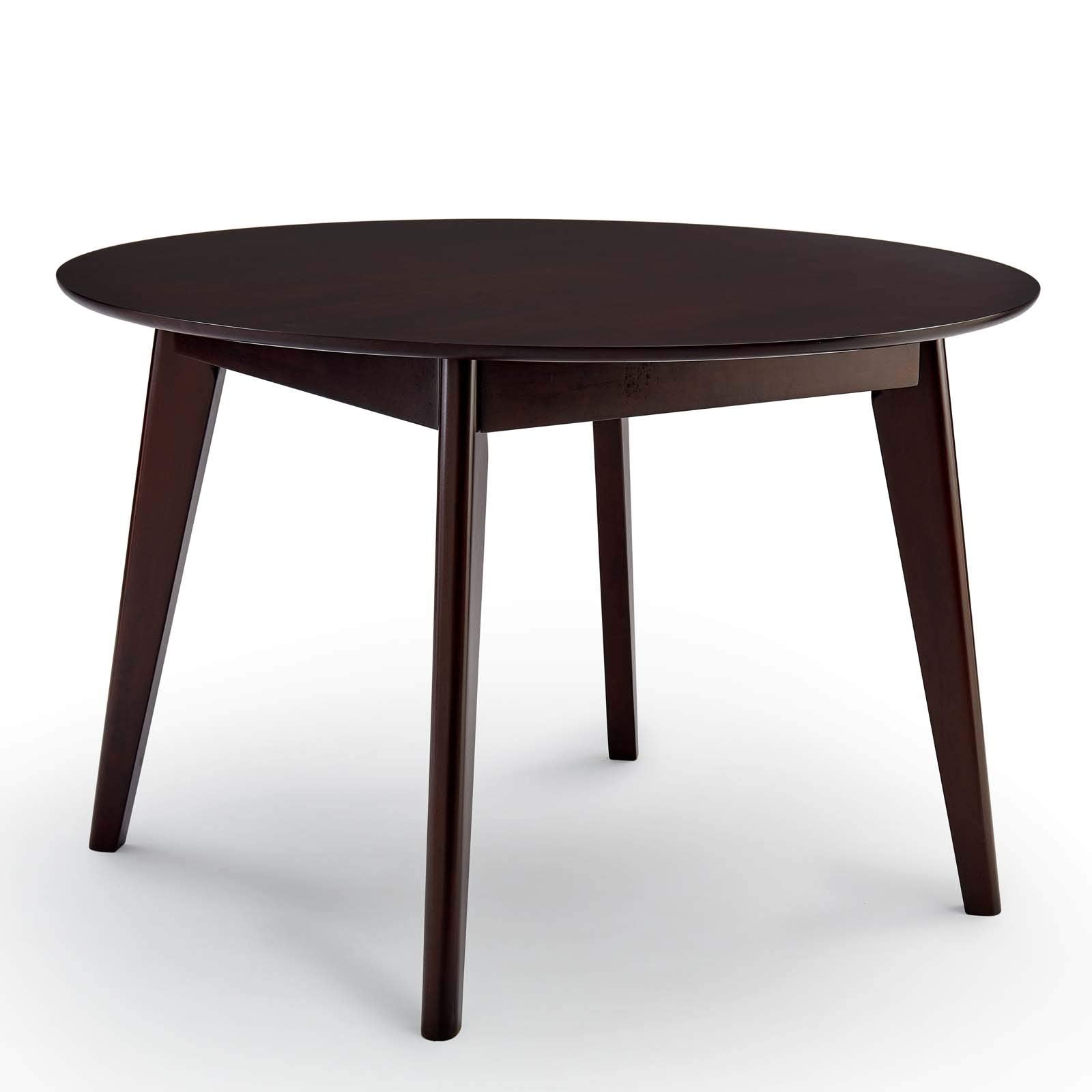 Modway Vision 45" Round Dining Table, Cappuccino