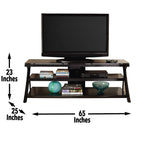 Steve Silver Company Cyndi TV Console, 65" x 25" x 23", Brown