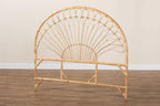 Baxton Studio Devereaux Modern Bohemian Natural Brown Rattan Queen Size Standalone Headboard