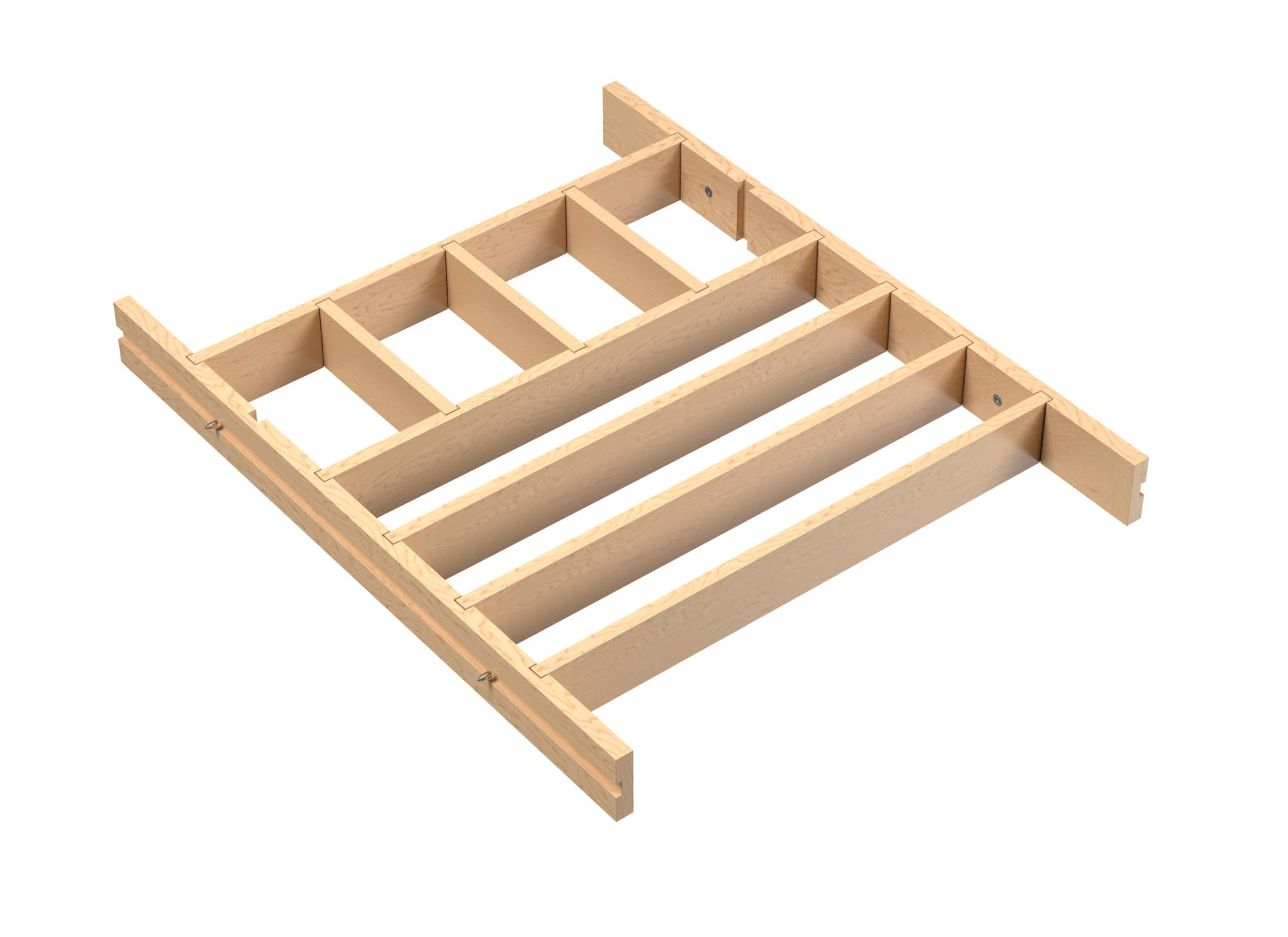 RevAShelf Wood Shallow Drawer Divider Insert 30 Cabinet